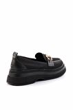 Siyah Triko  Kadın Loafer Ayakkabı K01474200582