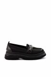 Siyah Triko  Kadın Loafer Ayakkabı K01474200882