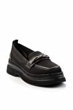 Siyah Triko  Kadın Loafer Ayakkabı K01474200882