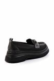 Siyah Triko  Kadın Loafer Ayakkabı K01474200882