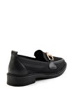 Siyah Triko  Kadın Loafer Ayakkabı K01474111182