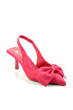 Fuşya Saten  Kadın Klasik Topuklu Ayakkabı K01473666038