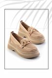 Nude Triko  Kadın Loafer Ayakkabı K01474200582