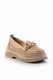 Nude Triko  Kadın Loafer Ayakkabı K01474200582