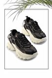 Siyah Hakiki Deri Kadın Sneaker K01480004203