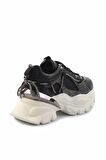 Siyah Hakiki Deri Kadın Sneaker K01480004203