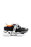 Bambi Siyah Beyaz  Kadın Sneaker K01512438309