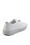 Beyaz Hakiki Deri Kadın Casual Ayakkabı K01523021203