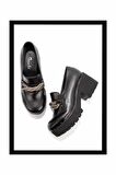 Siyah  Kadın Loafer Ayakkabı K01534265309