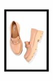 Nude  Kadın Loafer Ayakkabı K01534265609