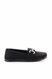 Siyah Süet  Kadın Loafer Ayakkabı K01542167902
