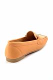 Bambi Turuncu Nubuk  Kadın Loafer Ayakkabi K01542166201