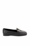 Bambi Siyah  Kadın Loafer Ayakkabi K01641165409