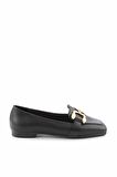 Bambi Siyah  Kadın Loafer Ayakkabi K01641166109