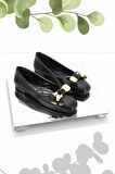Bambi Siyah  Kadın Loafer Ayakkabi K01641121409