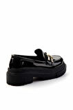 Siyah Rugan   Kadın Loafer Ayakkabı K01641015508