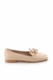 Bambi Bej Rugan  Kadın Loafer Ayakkabi K01641166311