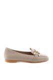Bambi Bej Nubuk  Kadın Loafer Ayakkabi K01641166101