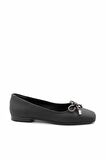 Bambi Siyah Nubuk  Kadın Loafer Ayakkabi K01641121201