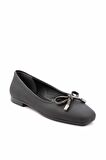 Bambi Siyah Nubuk  Kadın Loafer Ayakkabi K01641121201