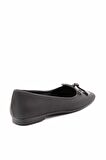 Bambi Siyah Nubuk  Kadın Loafer Ayakkabi K01641121201
