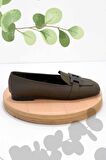 Bambi Mat Haki  Kadın Loafer Ayakkabi K01641165709
