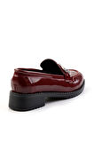 Bordo Rugan  Kadın Loafer Ayakkabı K01641012008