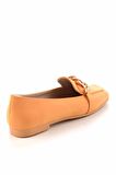 Bambi Turuncu Nubuk  Kadın Loafer Ayakkabi K01641165901