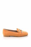 Bambi Turuncu Nubuk  Kadın Loafer Ayakkabi K01641166101