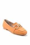 Bambi Turuncu Nubuk  Kadın Loafer Ayakkabi K01641166101
