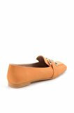 Bambi Turuncu Nubuk  Kadın Loafer Ayakkabi K01641166101