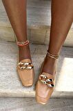 Bambi Turuncu Rugan  Kadın Loafer Ayakkabi K01641166311