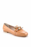 Bambi Turuncu Rugan  Kadın Loafer Ayakkabi K01641166311