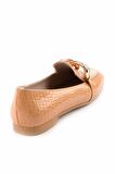 Bambi Turuncu Rugan  Kadın Loafer Ayakkabi K01641166311