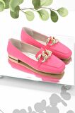 Bambi Mat Fusya Saten  Kadın Loafer Ayakkabi K01641165938