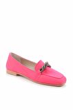 Bambi Mat Fusya Saten  Kadın Loafer Ayakkabi K01641166438