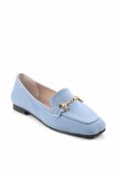 Bambi Mat Kot Mavi  Kadın Loafer Ayakkabi K01641165409