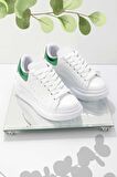 Beyaz Yeşil  Kadın Sneaker K01666130809
