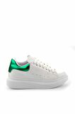Beyaz Yeşil  Kadın Sneaker K01666130809