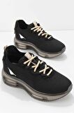 Bambi Siyah Triko  Kadın Sneaker K01703016182