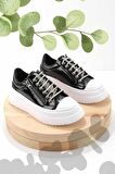 Siyah Rugan  Kadın Sneaker K01763089708