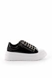 Siyah Rugan  Kadın Sneaker K01763089708