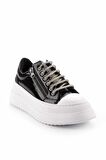 Siyah Rugan  Kadın Sneaker K01763089708