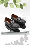 Bambi Siyah  Kadın Loafer Ayakkabi K01778166509