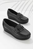 Bambi Siyah  Kadın Loafer Ayakkabi K01797002109