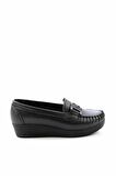 Bambi Siyah  Kadın Loafer Ayakkabi K01797002109