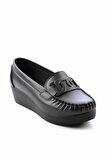 Bambi Siyah  Kadın Loafer Ayakkabi K01797002109