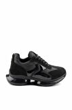 Bambi Siyah Siyah Süet  Kadın Sneaker K01791081702