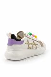 Beyaz Lila  Kadın Sneaker K01791071809