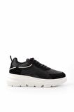 Siyah Beyaz Paraşüt  Kadın Sneaker K01791070367